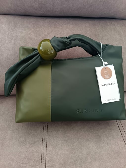 Shopper bicolor con adorno