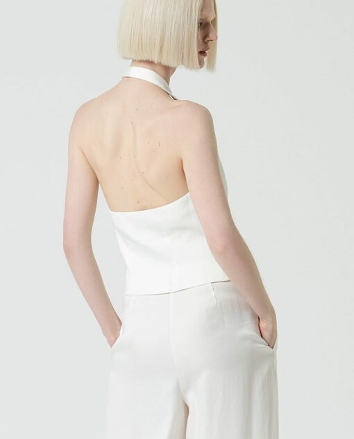 Chaleco halter Blanco - Imagen 2