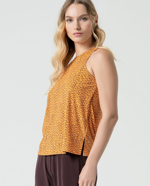 Top cuello redondo Amarillo - Imagen 3